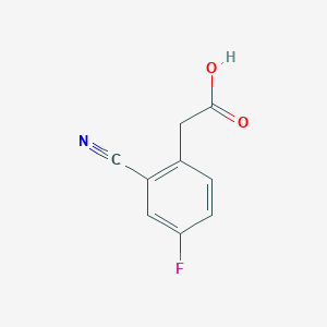 2-(2-Cyano-4-fluorophenyl)acetic acid