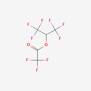 molecular formula C5HF9O2 B1296722 六氟异丙基三氟乙酸酯 CAS No. 42031-15-2