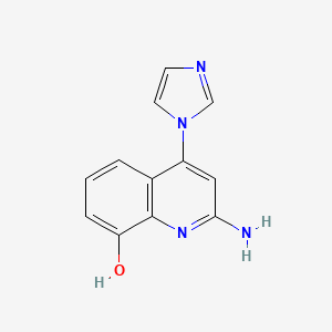 2-amino-4-(1H-imidazol-1-yl)quinolin-8-ol