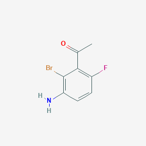 1-(3-Amino-2-bromo-6-fluorophenyl)ethan-1-one