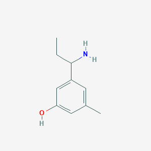 3-(1-Aminopropyl)-5-methylphenol