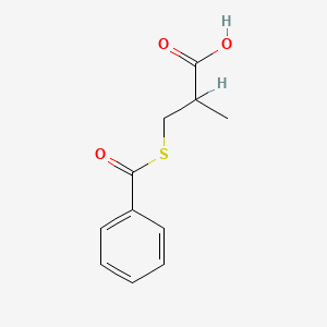 B1296739 3-(Benzoylthio)-2-methylpropanoic acid CAS No. 74431-50-8