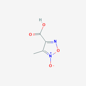 molecular formula C4H4N2O4 B1296744 4-Methyl-5-oxy-furazan-3-carboxylic acid CAS No. 37132-21-1