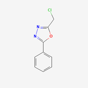 molecular formula C9H7ClN2O B1296746 2-(Chloromethyl)-5-phenyl-1,3,4-oxadiazole CAS No. 33575-83-6