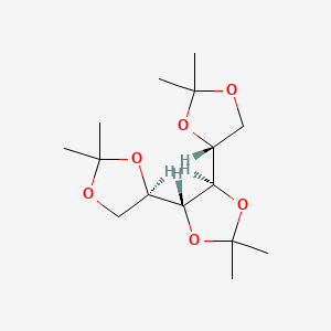 molecular formula C15H26O6 B1296756 (4R,5R)-4,5-bis[(4R)-2,2-dimethyl-1,3-dioxolan-4-yl]-2,2-dimethyl-1,3-dioxolane CAS No. 3969-59-3