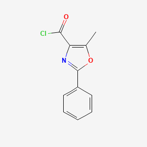 molecular formula C11H8ClNO2 B1296769 5-甲基-2-苯基-1,3-恶唑-4-甲酰氯 CAS No. 51655-71-1