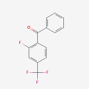 molecular formula C14H8F4O B1296773 2-氟-4-(三氟甲基)二苯甲酮 CAS No. 207974-08-1