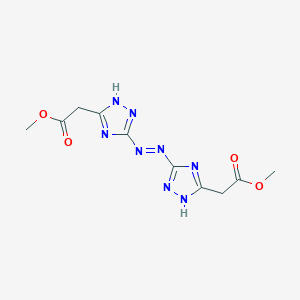 (E)-Dimethyl 2,2'-(diazene-1,2-diylbis(4H-1,2,4-triazole-5,3-diyl))diacetate