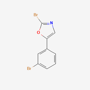 2-Bromo-5-(3-bromophenyl)-1,3-oxazole