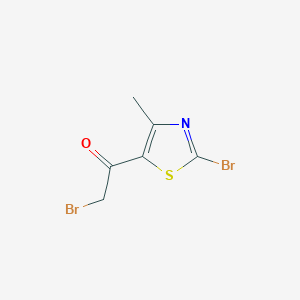 2-Bromo-1-(2-bromo-4-methylthiazol-5-yl)ethanone