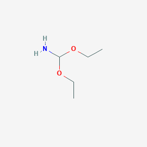 molecular formula C5H13NO2 B12967930 Diethoxymethanamine 