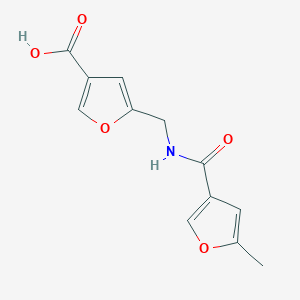 molecular formula C12H11NO5 B1296794 5-{[(5-甲基呋喃-3-羰基)-氨基]-甲基}-呋喃-3-羧酸 CAS No. 447413-31-2
