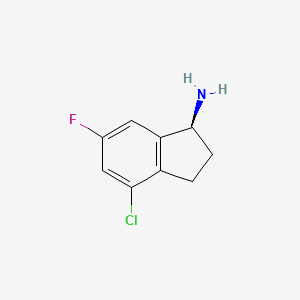 (S)-4-Chloro-6-fluoro-2,3-dihydro-1H-inden-1-amine