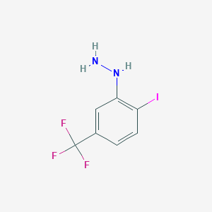 1-(2-Iodo-5-(trifluoromethyl)phenyl)hydrazine