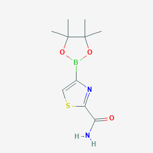 4-(4,4,5,5-Tetramethyl-1,3,2-dioxaborolan-2-yl)thiazole-2-carboxamide