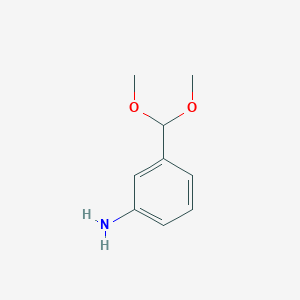 molecular formula C9H13NO2 B1296841 3-(二甲氧基甲基)苯胺 CAS No. 53663-37-9