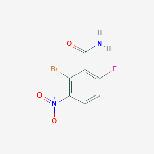 2-Bromo-6-fluoro-3-nitrobenzamide