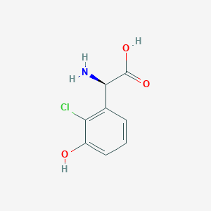 (R)-2-Amino-2-(2-chloro-3-hydroxyphenyl)acetic acid