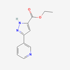 molecular formula C11H11N3O2 B1296859 3-(吡啶-3-基)-1H-吡唑-5-羧酸乙酯 CAS No. 251658-58-9