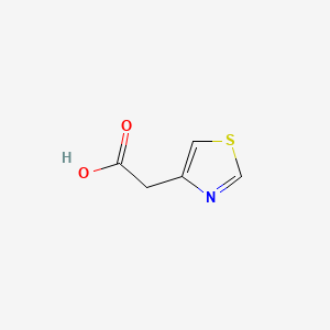 molecular formula C5H5NO2S B1296911 4-噻唑乙酸 CAS No. 7504-44-1