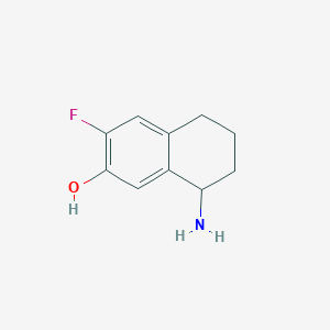 8-Amino-3-fluoro-5,6,7,8-tetrahydronaphthalen-2-ol