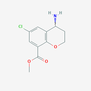 Methyl (r)-4-amino-6-chlorochromane-8-carboxylate hydrochloride