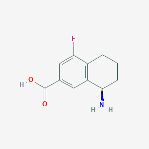 (R)-8-amino-4-fluoro-5,6,7,8-tetrahydronaphthalene-2-carboxylic acid hydrochloride