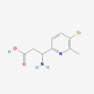 3-Amino-3-(5-bromo-6-methylpyridin-2-yl)propanoic acid