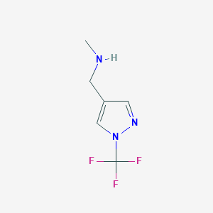 N-Methyl-1-(1-(trifluoromethyl)-1H-pyrazol-4-yl)methanamine