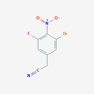 2-(3-Bromo-5-fluoro-4-nitrophenyl)acetonitrile