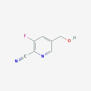 3-Fluoro-5-(hydroxymethyl)picolinonitrile