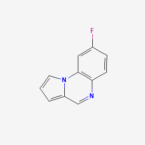 molecular formula C11H7FN2 B12969312 8-Fluoropyrrolo[1,2-a]quinoxaline 