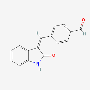 4-((2-Oxoindolin-3-ylidene)methyl)benzaldehyde