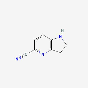 2,3-Dihydro-1H-pyrrolo[3,2-b]pyridine-5-carbonitrile