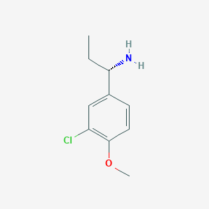 (S)-1-(3-Chloro-4-methoxyphenyl)propan-1-amine