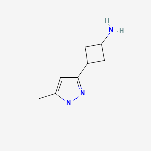 trans-3-(1,5-Dimethyl-1H-pyrazol-3-yl)cyclobutanamine