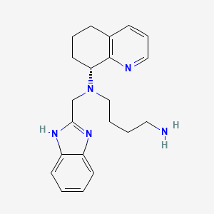 (R)-N1-((1H-benzo[d]imidazol-2-yl)methyl)-N1-(5,6,7,8-tetrahydroquinolin-8-yl)butane-1,4-diamine