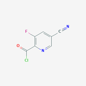 5-Cyano-3-fluoropicolinoyl chloride