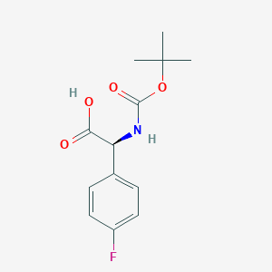 (S)-2-((tert-Butoxycarbonyl)amino)-2-(4-fluorophenyl)acetic acid