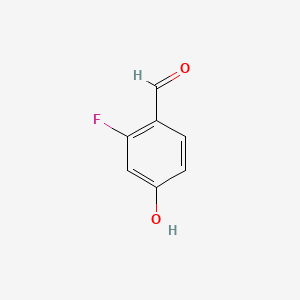 molecular formula C7H5FO2 B1296990 2-氟-4-羟基苯甲醛 CAS No. 348-27-6