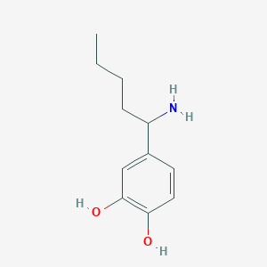 4-(1-Aminopentyl)benzene-1,2-diol