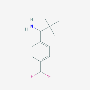 1-(4-(Difluoromethyl)phenyl)-2,2-dimethylpropan-1-amine