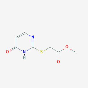 molecular formula C7H8N2O3S B1297003 [(4-羟基嘧啶-2-基)硫代]乙酸甲酯 CAS No. 79361-42-5