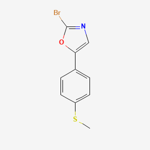 2-Bromo-5-(4-(methylthio)phenyl)oxazole