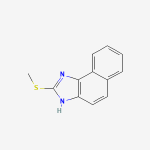 molecular formula C12H10N2S B12970048 2-(Methylsulfanyl)-3H-naphtho[1,2-d]imidazole CAS No. 40507-62-8