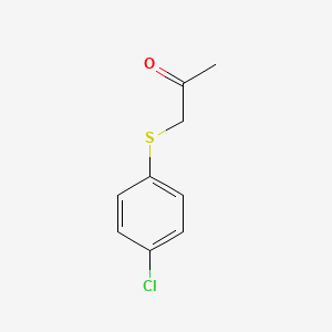 molecular formula C9H9ClOS B1297010 (4-氯苯硫基)丙酮 CAS No. 25784-83-2