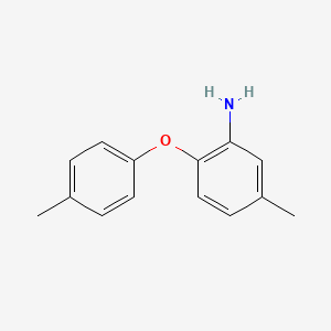 molecular formula C14H15NO B1297046 5-甲基-2-(4-甲基苯氧基)苯胺 CAS No. 767222-91-3