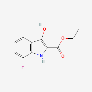 Ethyl 7-fluoro-3-hydroxy-1H-indole-2-carboxylate