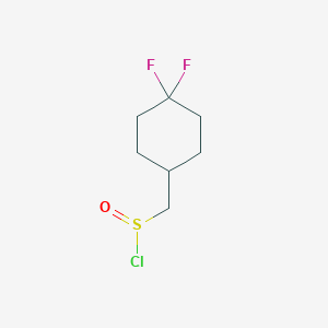 (4,4-Difluorocyclohexyl)methanesulfinic chloride