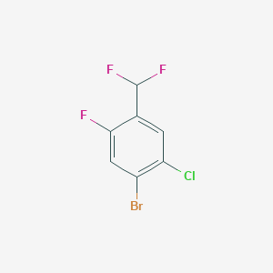 1-Bromo-2-chloro-4-(difluoromethyl)-5-fluorobenzene